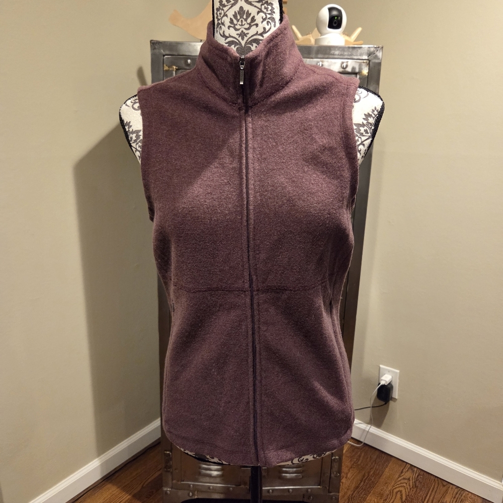 Ibex Womens Merino Wool Zip Up Vest sz Med